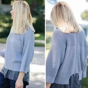 Cabi Fair Play Reverse Knit Sweater